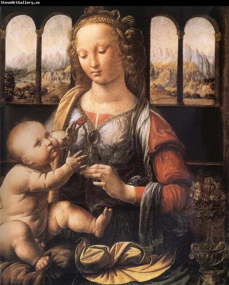 LEONARDO da Vinci Madonna with the carnation